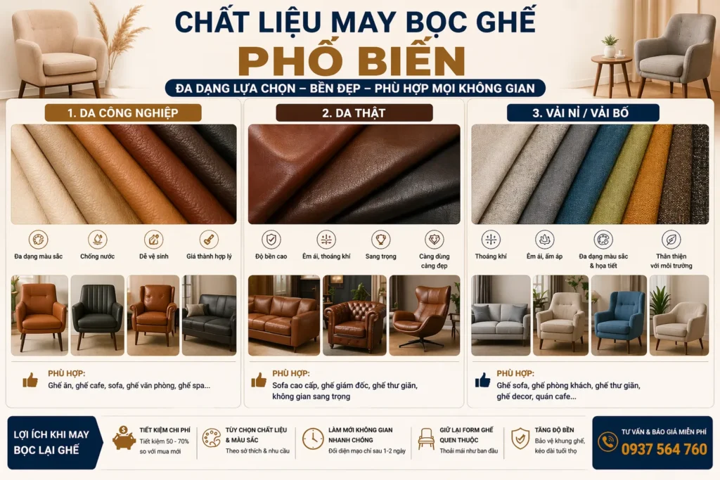 Việc lựa chọn chất liệu là yếu tố quyết định trực tiếp đến độ bền, thẩm mỹ