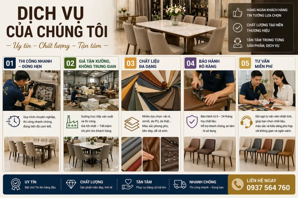  Cam kết mang đến giải pháp đẹp – bền – tiết kiệm
