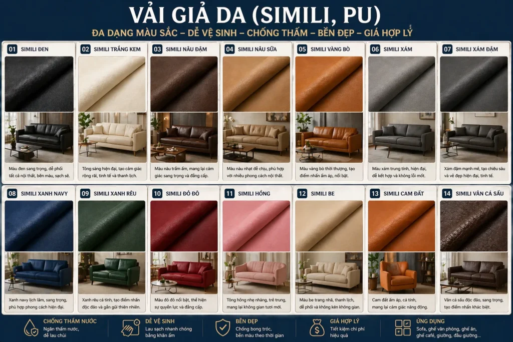 Dễ vệ sinh, chống nước tốt, ít bám bẩn