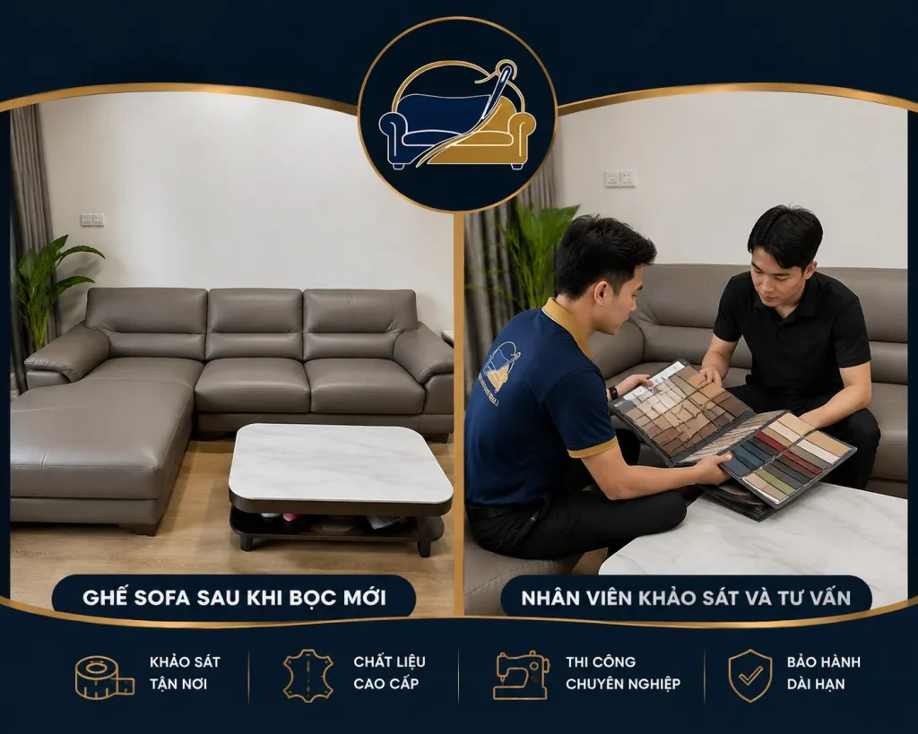 Bọc lại ghế sofa là giải pháp thông minh, tiết kiệm và tiện lợi cho người dùng