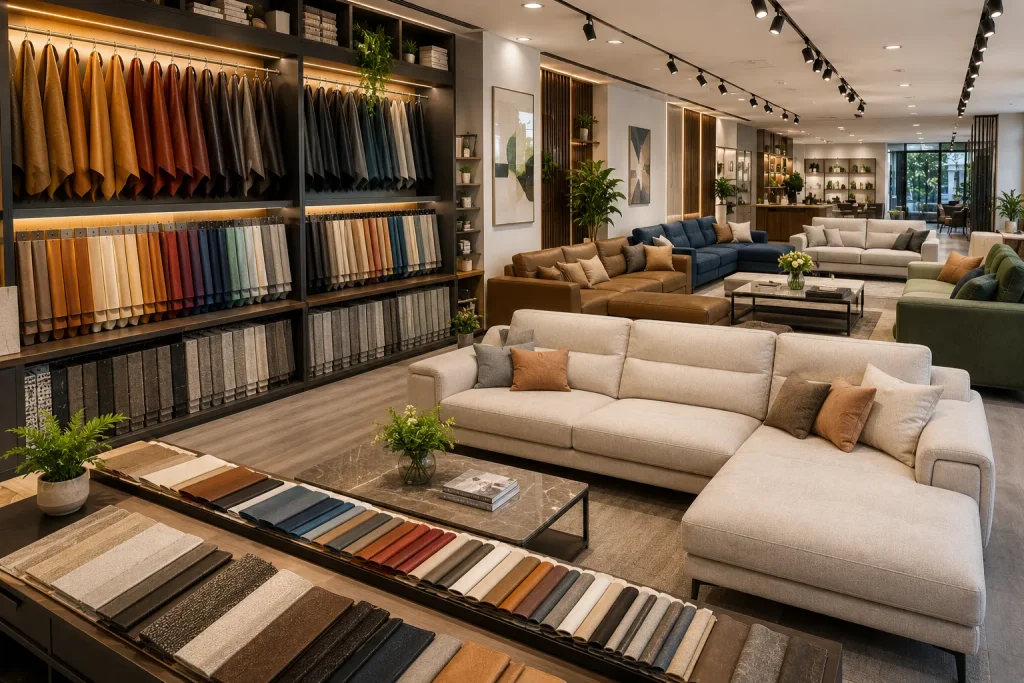Đa dạng mẫu da và vải bọc sofa đẹp