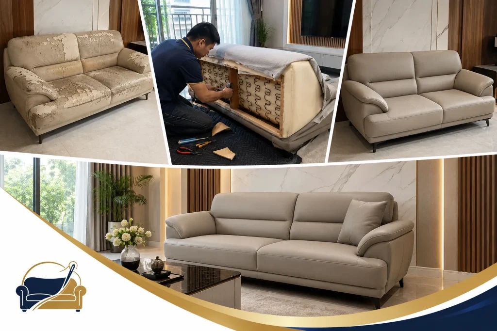 Dịch vụ bọc lại ghế sofa tại Hóc Môn uy tín