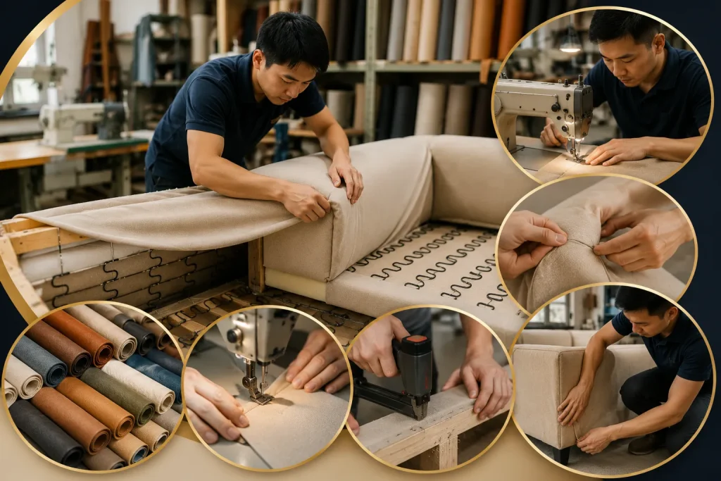 Đội ngũ thợ bọc sofa nhiều kinh nghiệm