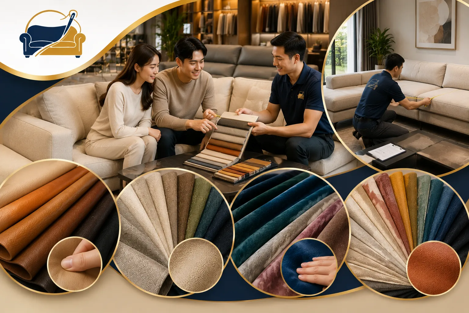 Khảo sát và báo giá bọc sofa miễn phí