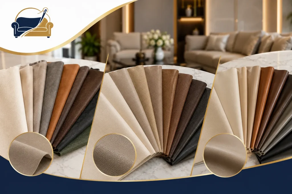 Nhiều mẫu da bọc ghế sofa cao cấp