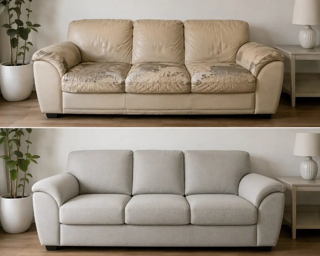 Bọc lại ghế sofa giúp tiết kiệm chi phí đáng kể