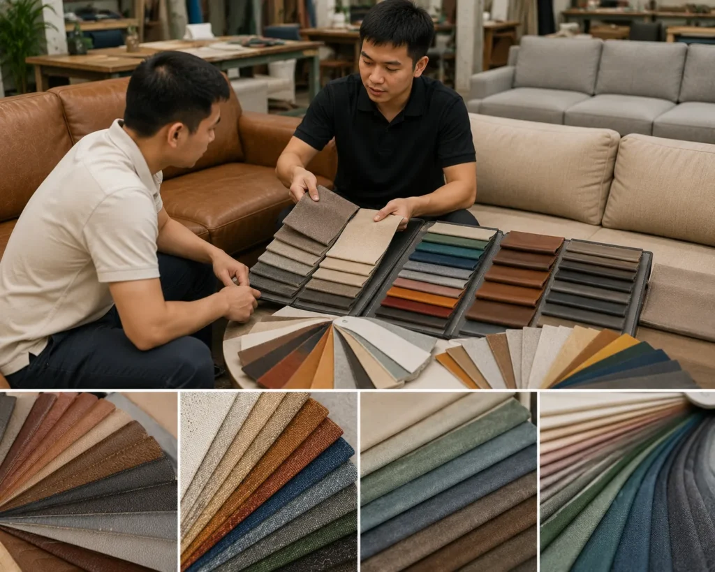 Báo giá bọc sofa phụ thuộc vào chất liệu và kích thước