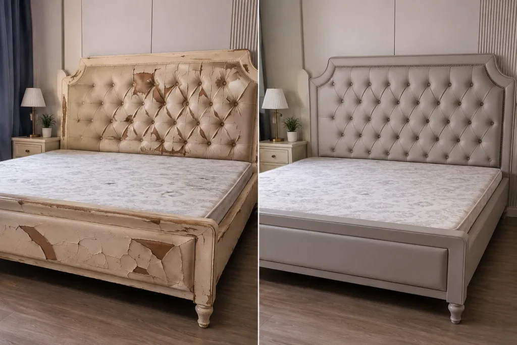 Bọc nệm giường giúp làm mới diện mạo giường ngủ