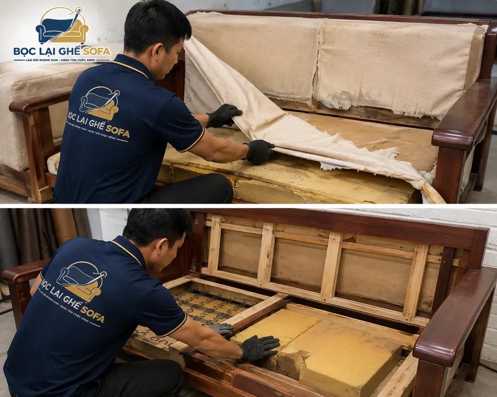 Sửa chửa và làm mới lại khung ghế