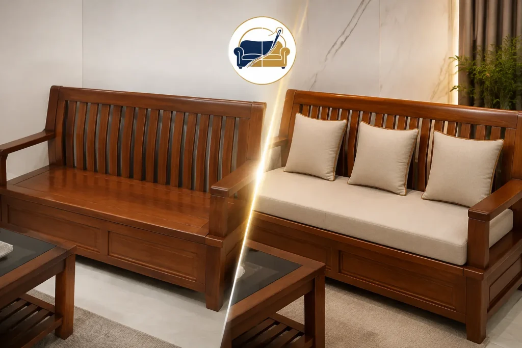 Làm đệm ghế gỗ theo yêu cầu giúp nâng cấp vẻ đẹp và sự thoải mái cho bộ bàn ghế nội thất.